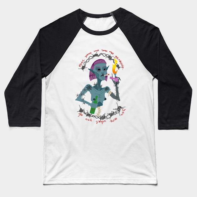 you are what you do Baseball T-Shirt by ~WitchNuraXOXO~